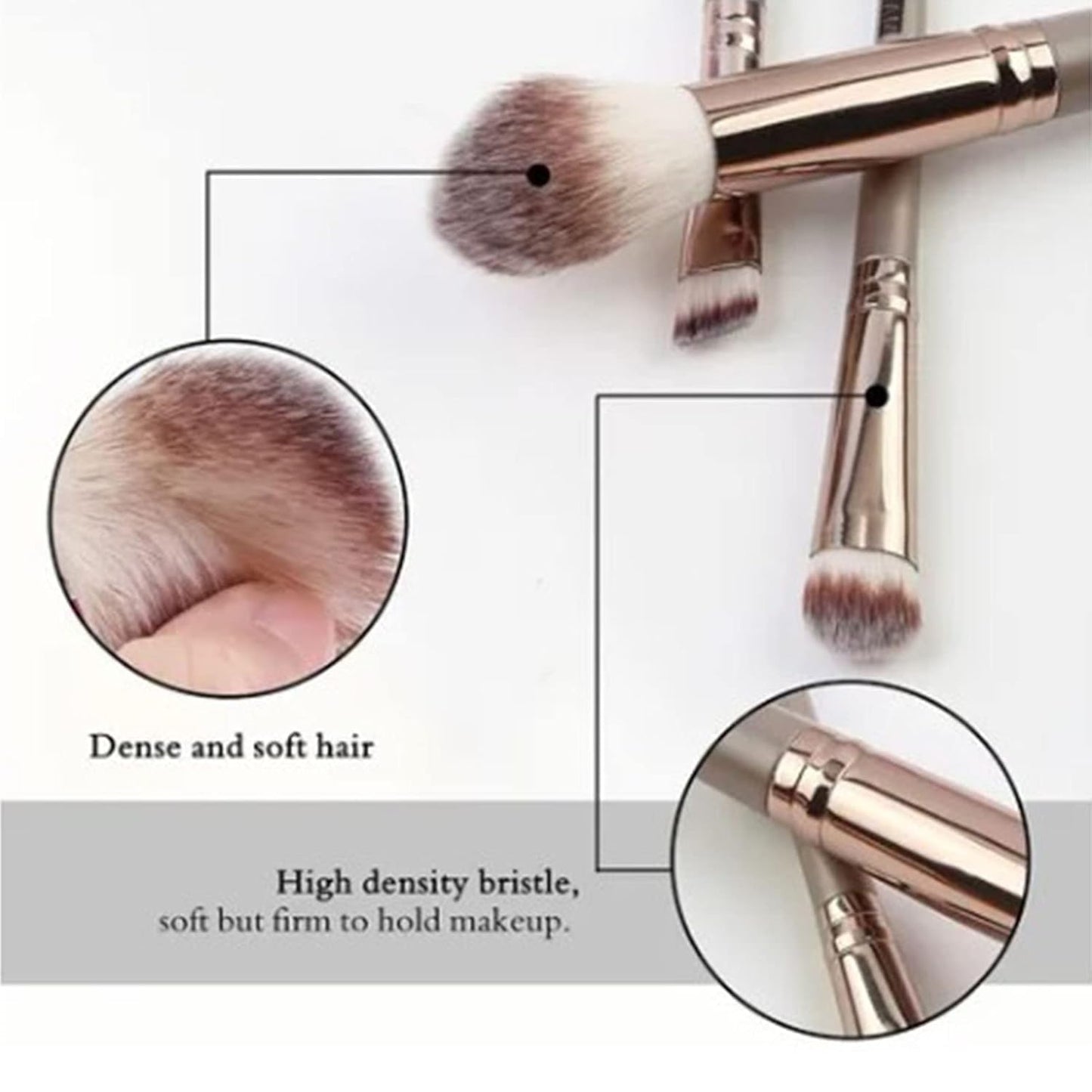 Travel Makeup Brush Set, 20Pcs Makeup Brushes, Concealers Eye Shadows Makeup Brushes Set,Coffee Brown Soft Skin Friendly Delicate Makeup Brush Full Set Beauty To,Brush Eye Makeup Tool