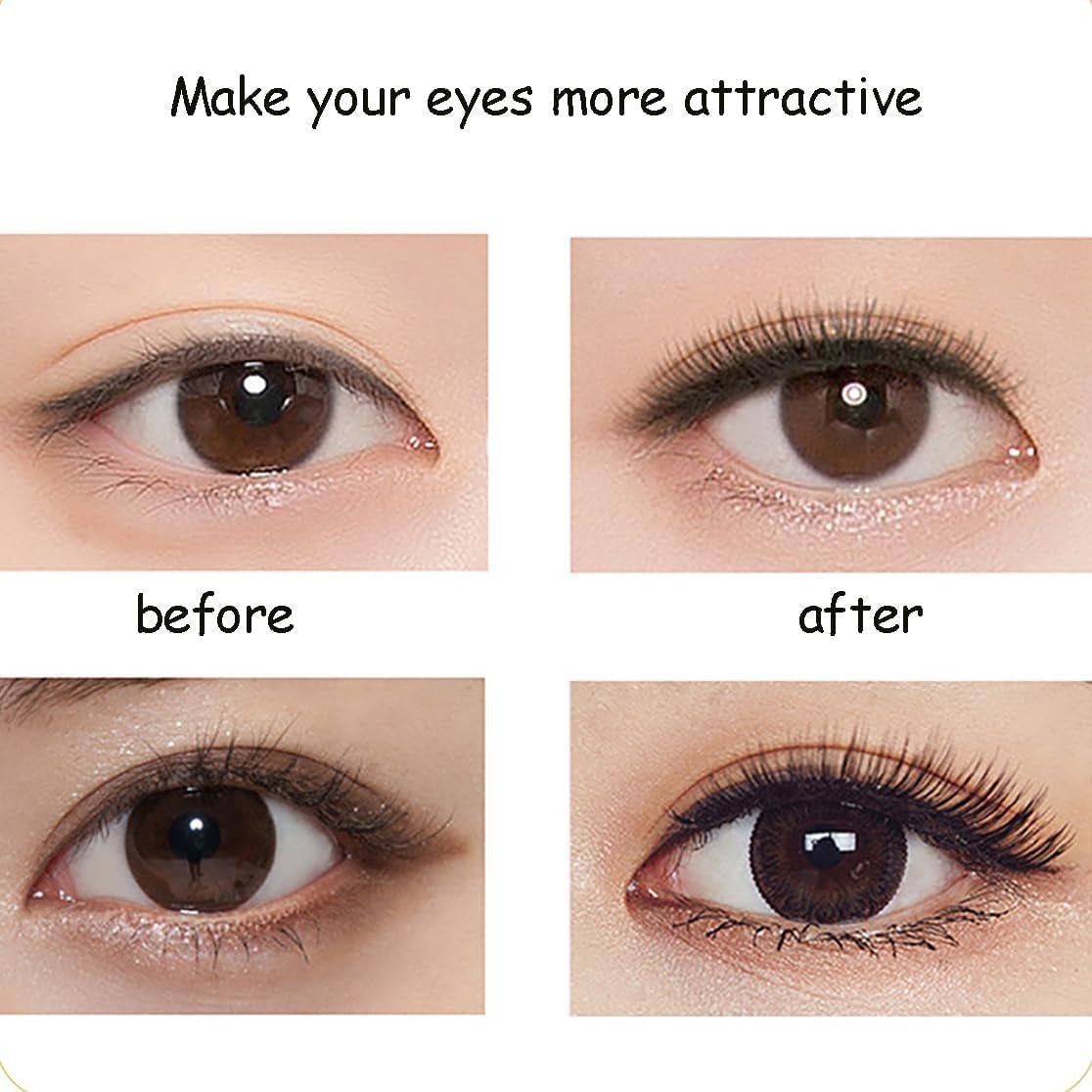 Magnetic Eyelashes Kit, Natural Cat Eye Lashes With, Reusable Magnetic Eyelashes,No Glue Needed Eyelashes with Magnets, Easy to Wear and Remove for All-Day Comfort (Fuller)