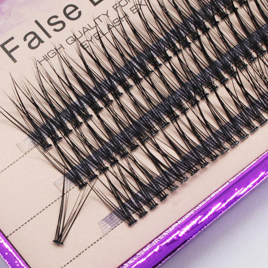 8-16Mm to Choose Fish Tail Design 120Pcs Thickness 0.1Mm C Curl 12 Root Women Lady Individual Black False Eyelash Cluster Eye Lashes Extension Tools (14Mm)