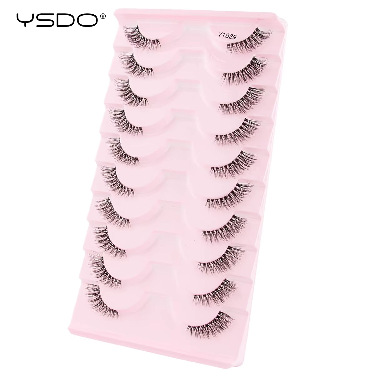 Fox Eye Lashes 3/10 Pairs Lashes 3D Mink Natural False Lashes Soft Cat Eye Lashes Extension Fluffy Lashes Makeup Half Eyelashes