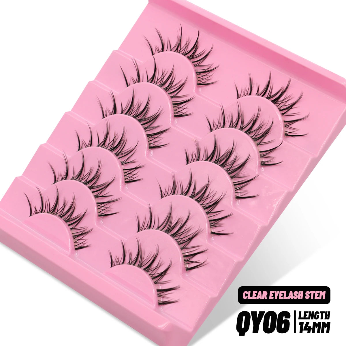Cat Eye Lashes Faux Mink Eyelashes Fake Lashes Natural Look Wispy Winged End Eye Elongated Eyelashes