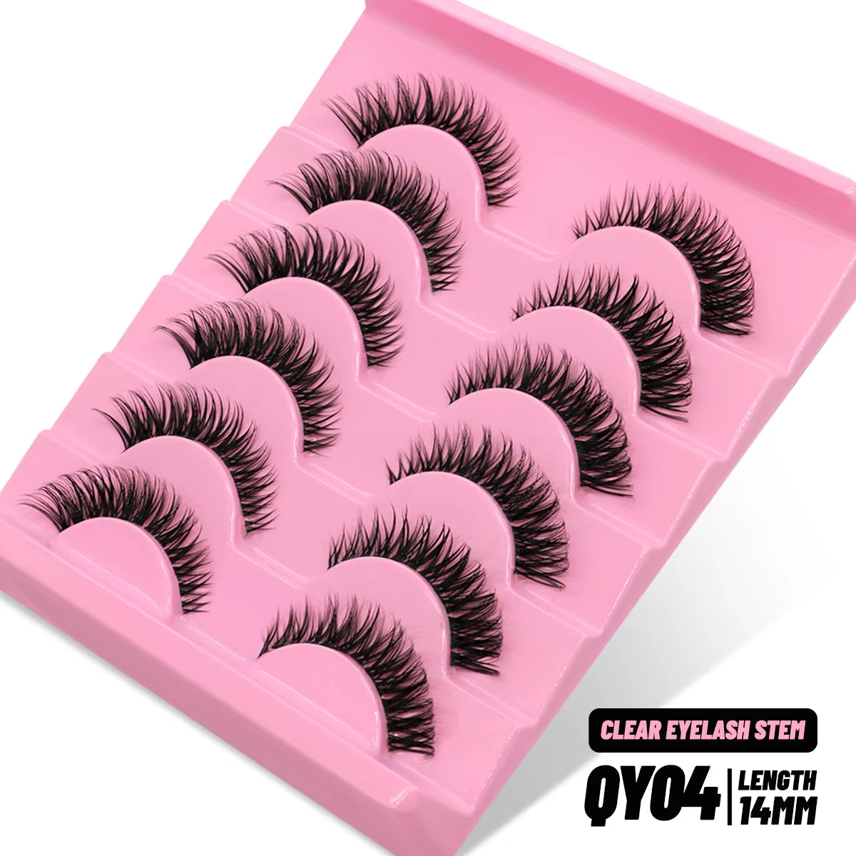 Cat Eye Lashes Faux Mink Eyelashes Fake Lashes Natural Look Wispy Winged End Eye Elongated Eyelashes