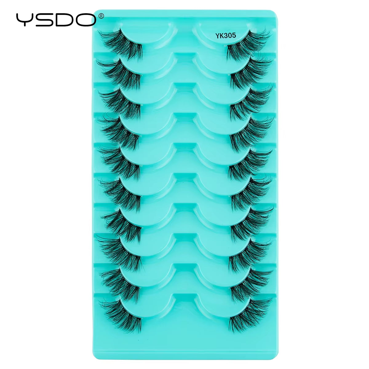 Fox Eye Lashes 3/10 Pairs Lashes 3D Mink Natural False Lashes Soft Cat Eye Lashes Extension Fluffy Lashes Makeup Half Eyelashes