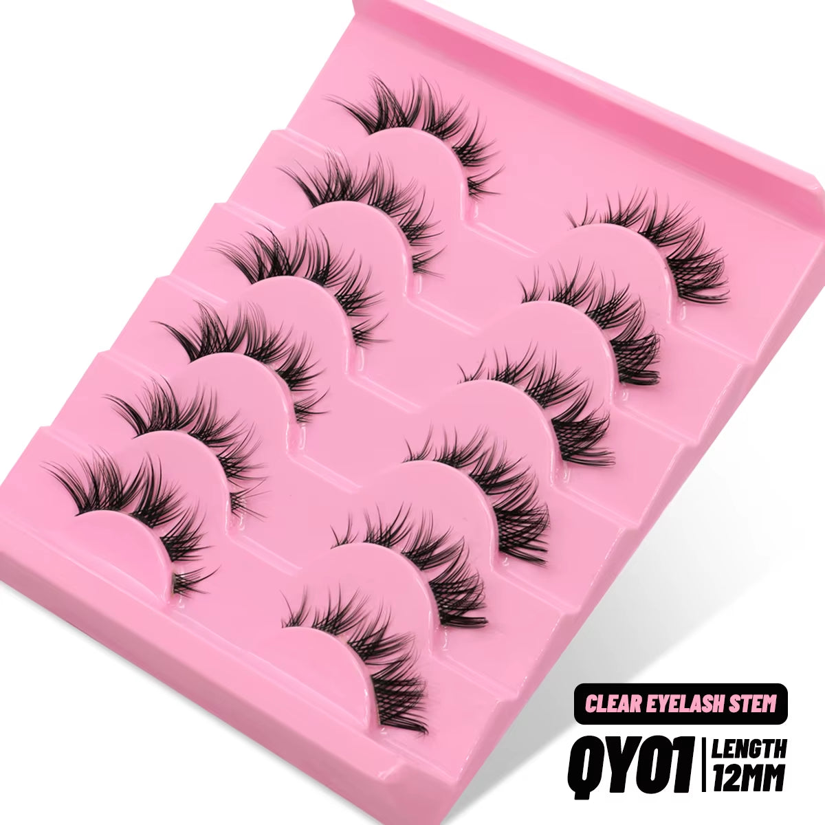 Cat Eye Lashes Faux Mink Eyelashes Fake Lashes Natural Look Wispy Winged End Eye Elongated Eyelashes